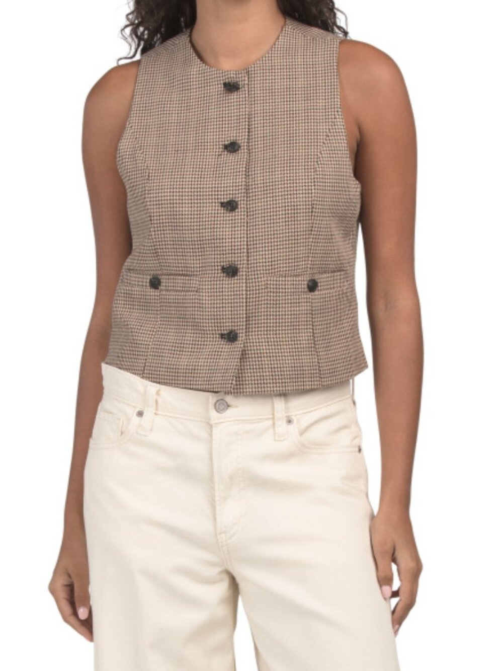 BLANK NYC Multi Plaid Vest